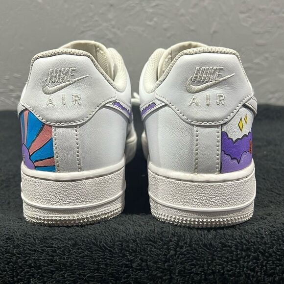 🔥 Custom NIKE AIR FORCE 1 Low Sneakers - RARE One of One - Women Sz 9.5 / Mens - Picture 7 of 11